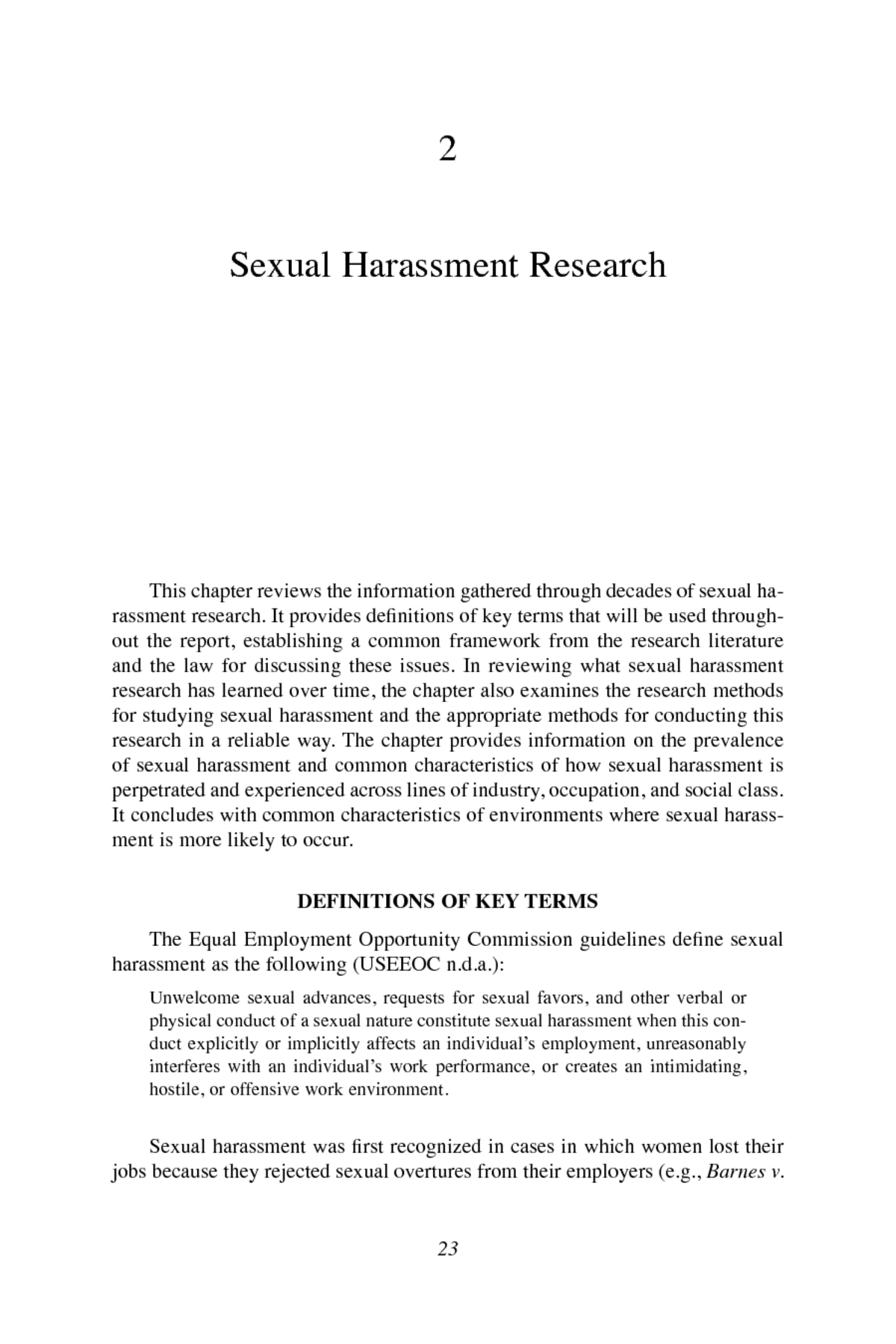 sexual harassment personal essay