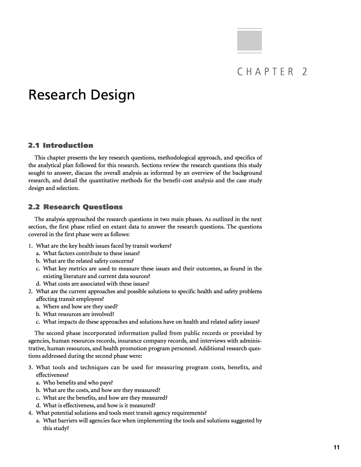 chapter 2 research respondents